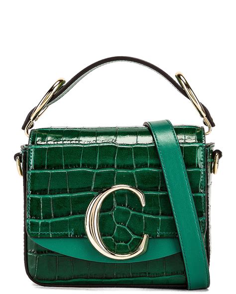 chloe mini c green|Women's Chloé Mini Bags & Totes .